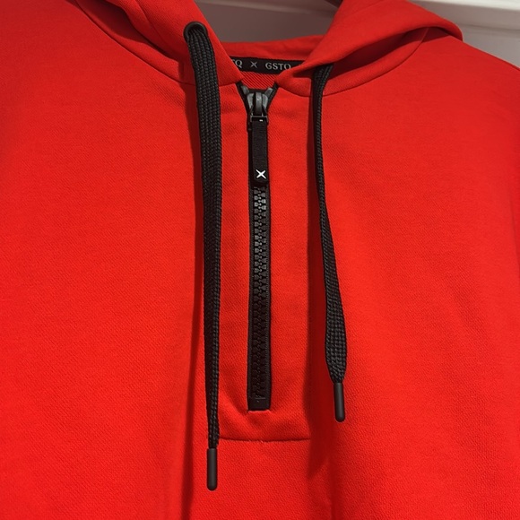 GSTQ Quarter Zip Hoodie White Size Medium. - Picture 5 of 16